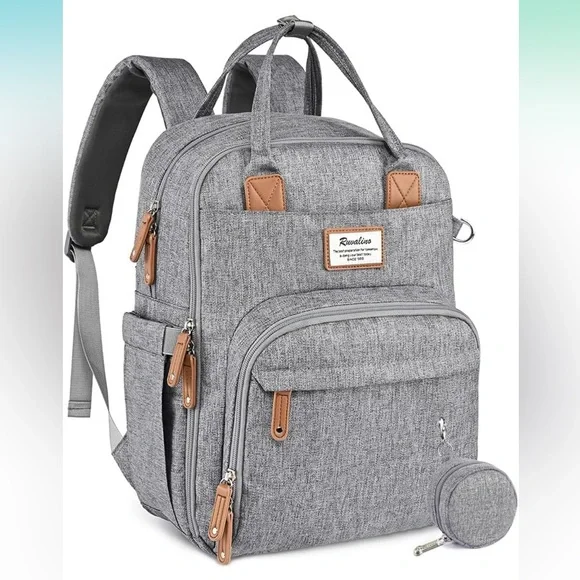 ❌SOLD❌RUVALINO Diaper Bag Backpack, Baby Changing Bags, Large Capacity - Picture 5 of 10